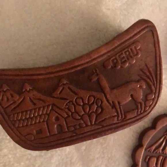 Vintage leather llama 🦙 Coasters​ - Picture 6 of 8